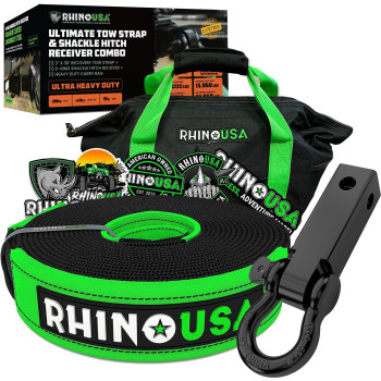 Rhino Usa Heavyduty Recovery Gear Combos Offroad Truck Vehicle Recovery Best Offroad Towing Accessories 30 Strap Shackle