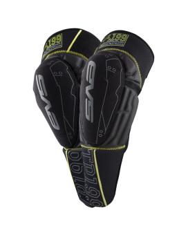 Evs Sports Tp199 Knee Shin Guard Black Hiviz Yellow Largexlarge