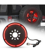 Suparee Plug And Play Spare Tire Brake Light Wheel Light 3Rd Third Brake Light Fit For Wrangler 20072017 Jk Jku Yj Tj Red Ligh