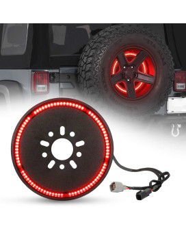 Suparee Plug And Play Spare Tire Brake Light Wheel Light 3Rd Third Brake Light Fit For Wrangler 20072017 Jk Jku Yj Tj Red Ligh