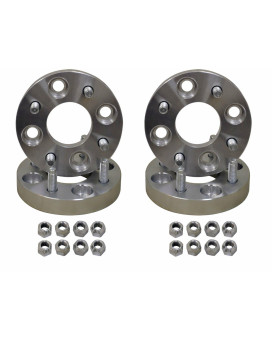 Superatv 1 Aluminum Heavy Duty Wheel Adapters For Kawasaki 4137 Oe To 4110 Pattern 4 Total