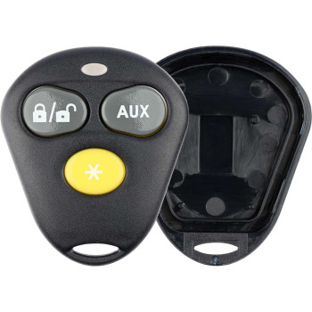 Keylessoption Keyless Entry Remote Control Starter Car Key Fob Case Shell Outer Cover 2 Button Pads For Viper Aftermarket Alarm