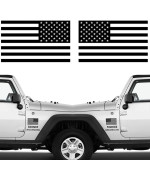 Die Cut Subdued Matte Black American Flag Sticker 3 X 5 Tactical Military Flag Usa Decal Great For Car Hard Hat Car Vinyl