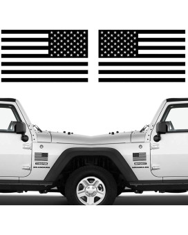 Die Cut Subdued Matte Black American Flag Sticker 3 X 5 Tactical Military Flag Usa Decal Great For Car Hard Hat Car Vinyl