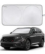 Magnelex Car Windshield Sunshade With Bonus Steering Wheel Sun Shade Reflective Polyester Blocks Heat And Sun Foldable Sun Shi