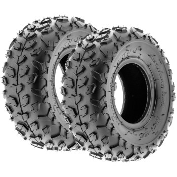 Sunf A014 Xcsport Atv Go Kart 145706 14X66 Knobby Tires 6 Pr Tubeless Pair Of 2