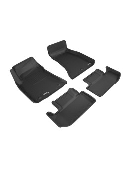 3D Maxpider Custom Fit Kagu Floor Mat (Black) Compatible With Dodge Challenger Rwd 2015-2023 - Full Set