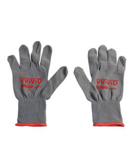 Vvivid Grey Professional Vinyl Wrap Antistatic Applicator Glove Pair 4 Glove Pack 2 Pairs