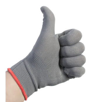 Vvivid Grey Professional Vinyl Wrap Antistatic Applicator Glove Pair 4 Glove Pack 2 Pairs