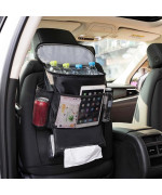 Autoark Car Seat Back Organizer And Cooler Set Multipocket Travel Storage Bagheatpreservation And Waterproof Biggercapacity