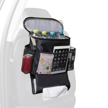 Autoark Car Seat Back Organizer And Cooler Set Multipocket Travel Storage Bagheatpreservation And Waterproof Biggercapacity