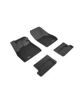 3D Maxpider Custom Fit Kagu Floor Mat (Black) Compatible With Audi Tt (Fv/8S)/Tt Rs (Fv/8S) 2016-2023 - Full Set