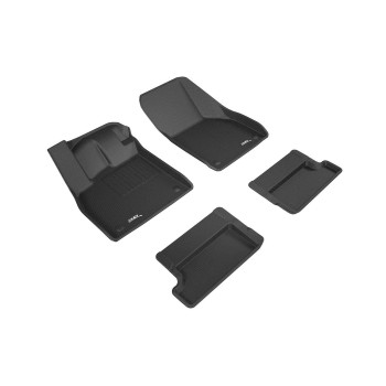 3D Maxpider Custom Fit Kagu Floor Mat (Black) Compatible With Audi Tt (Fv/8S)/Tt Rs (Fv/8S) 2016-2023 - Full Set