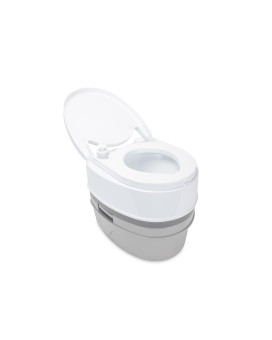 Camco Camper Rv Premium Travel Toilet Features A 53Gallon Detachable Holding Tank Pump Flush Design Springloaded Latch