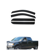 Gldifa Wind Deflector Compatible With 20042008 Ford F150Lincoln Mark Lt Super Crew Cab Sunrain Guards Window Visor 4Pcs 94443