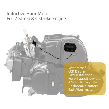 Tachometer For Small Engine Inductive Hour Meter For 2 Stroke 4 Stroke Small Engine Timorn Replaceable Battery Waterproof Tac