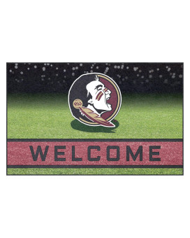 Fanmats 19968 Florida State Seminoles Crumb Rubber Outdoor Door Mat 18In X 30In Team Color