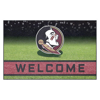 Fanmats 19968 Florida State Seminoles Crumb Rubber Outdoor Door Mat 18In X 30In Team Color