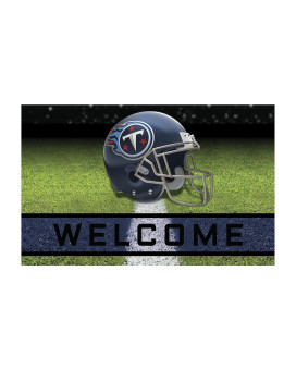 Fanmats 19963 Tennessee Titans Crumb Rubber Outdoor Door Mat 18In X 30In Team Color