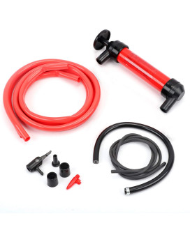 Horusdy Multiuse Siphon Fuel Transfer Pump Kit For Gas Oil And Liquids