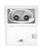 Recpro Rv Exterior Shower Box Kit Faucet Hose Camper Trailer Cowboy Shower White