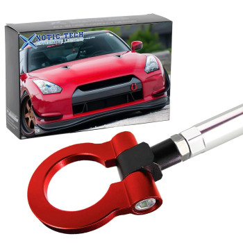 Jdm Screwon Red Sport Racing Aluminum Front Rear Bumper Tow Hook For Nissan 370Z Gtr Juke Infiniti G37 Qx70 Fx35