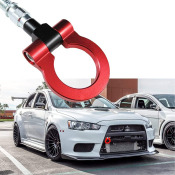 X Xotic Tech Jdm Sports Red Track Racing Style Cnc Aluminum Tow Hook For Mitsubishi 20082016 Lancer Evolution Evo X 10