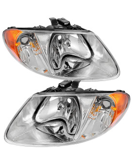 Autosaver88 Oe Style Headlight Assembly Compatible With 0107 Dodge Caravan 0103 Chrysler Voyager 0104 Chrysler Town And Cou