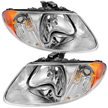 Autosaver88 Oe Style Headlight Assembly Compatible With 0107 Dodge Caravan 0103 Chrysler Voyager 0104 Chrysler Town And Cou