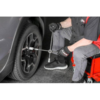 Ares 70092 4Way Sliding Lug Wrench Adjustable Sliding Lug Wrench Gives Superior Leverage Collapses For Convenient Storage