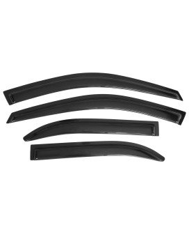 Window Visors Compatible With 19931997 Toyota Corolla Dark Smoke Car Rain Sun Window Shade Guard Visor Smoke By Ikon Motorspor