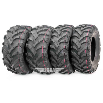 Wanda Set 4 Atv Tires 22X711 Front 22X109 Rear 6Pr For Honda Recon 250