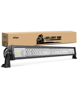 Nilight 18017Ca Led Light Bar 32Inch 378W Triple Row 37800Lm Flood Spot Combo Led Bar Driving Lights Super Bright Led Off Roa