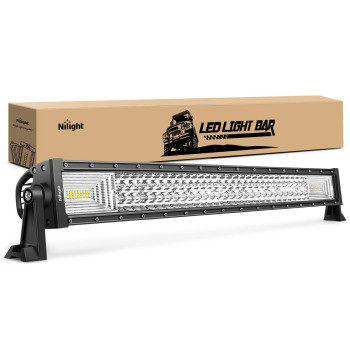 Nilight 18017Ca Led Light Bar 32Inch 378W Triple Row 37800Lm Flood Spot Combo Led Bar Driving Lights Super Bright Led Off Roa