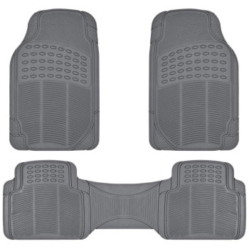 Bdk Mt783Plus Proliner Original Heavyduty Front Rear Rubber Floor Mats Gray 3 Piece Pack Of 1