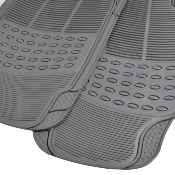 Bdk Mt783Plus Proliner Original Heavyduty Front Rear Rubber Floor Mats Gray 3 Piece Pack Of 1