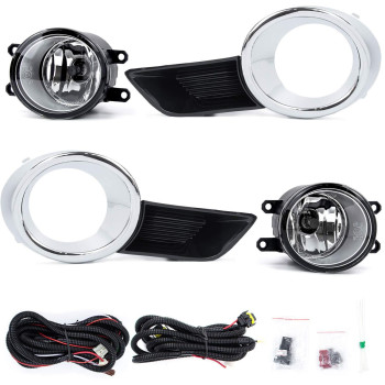 Rp Remarkable Power Fog Lights For 2008 2009 2010 2011 Highlander Chrome Trim Black Bezel Fog Light With Wiring Harness Switch