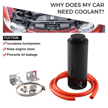 Ryanstar Universal Car Radiator Coolant Tank 800Ml Coolant Expansion Tank Overflow Oil Catch Tank Cooling Catch Bottle Reservoir