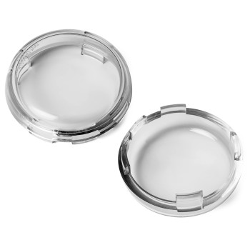 Chris Products Dhd5S Deucestyle Replacement Clear Turn Signal Lens For Harleydavidson 2Pack