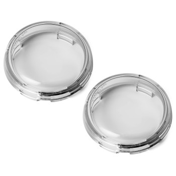 Chris Products Dhd5S Deucestyle Replacement Clear Turn Signal Lens For Harleydavidson 2Pack