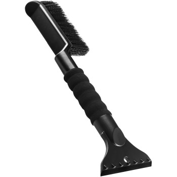 Oxgord 2In1 Ice Scraper Snow Brush No Scratch Wsoft Bristle Best For Frost Remover Broom Removal Tool Auto Windshield