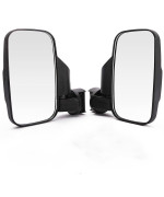 Okstno Set Of 2 Utv Rear Viewside Mirror Break Away Offroad Mirrors For 1752 Inch Mount Polaris Rzr 900S Xp 1000 Can Am Maver