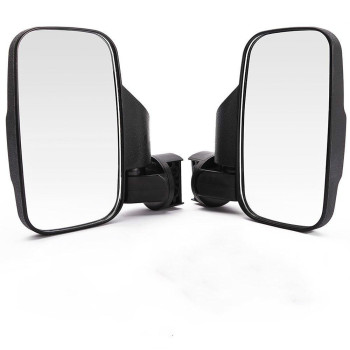 Okstno Set Of 2 Utv Rear Viewside Mirror Break Away Offroad Mirrors For 1752 Inch Mount Polaris Rzr 900S Xp 1000 Can Am Maver