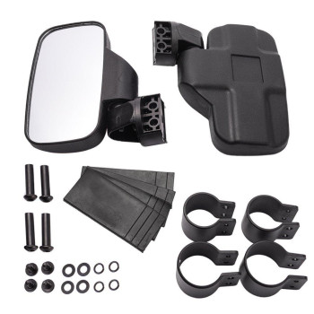 Okstno Set Of 2 Utv Rear Viewside Mirror Break Away Offroad Mirrors For 1752 Inch Mount Polaris Rzr 900S Xp 1000 Can Am Maver