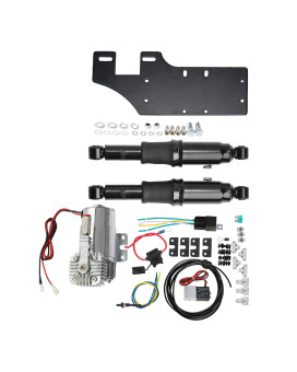 Xfmt Motorcycle Adjustable Rear Air Ride Suspension Kit Set For Harley Touring Bagger Electra Street Road Glide Road King 19942