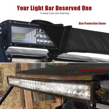 Mictuning 52 Inches Universal Straight And Curved Led Light Bar Cover Waterresistant Windproof Dustproof Snowproof Scratch