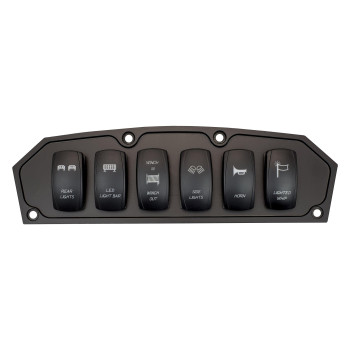 Stv Motorsports Custom Rocker Switch Dash Panel For Can Am Maverick Commander No Switches Included 6 Black