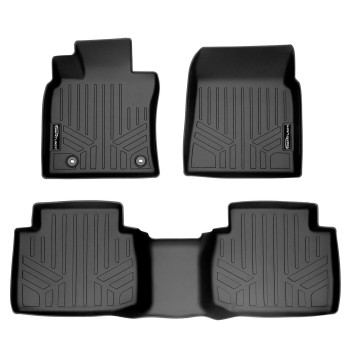 Maxliner Custom Fit Floor Mats 2 Row Liner Set Black Compatible With 20182022 Toyota Camry Standard Models Only No Hybrid