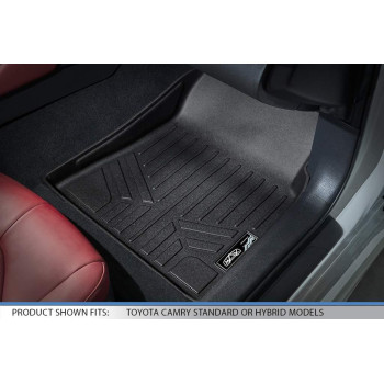 Maxliner Custom Fit Floor Mats 2 Row Liner Set Black Compatible With 20182022 Toyota Camry Standard Models Only No Hybrid