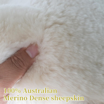 Aegis Cover Sheepskin Seat Covers Genuine Merino Wool Front Car Cover Luxury Dense Pelt Universal Fit For Most Cars Suvs Tr